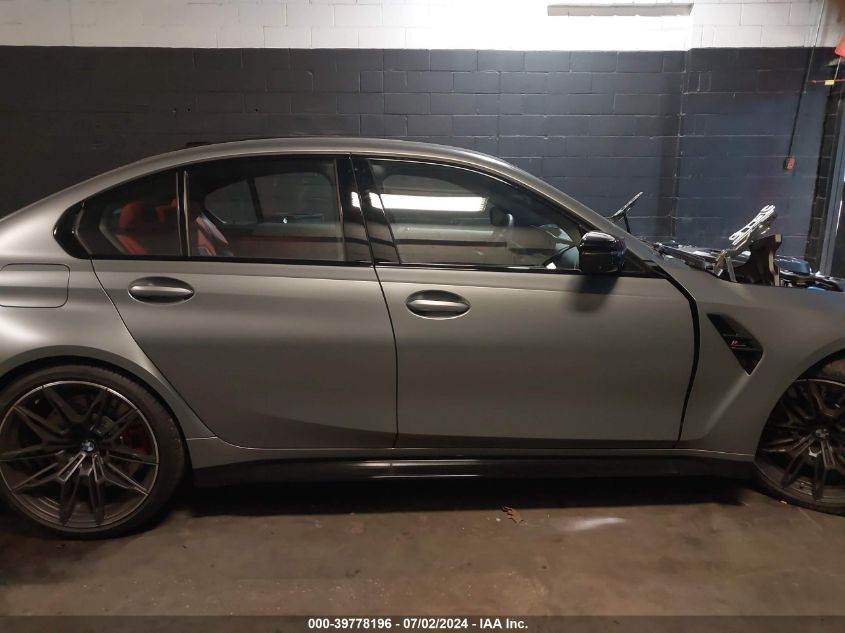 2024 BMW M3 Competition xDrive VIN: WBS43AY01RFT24841 Lot: 39778196