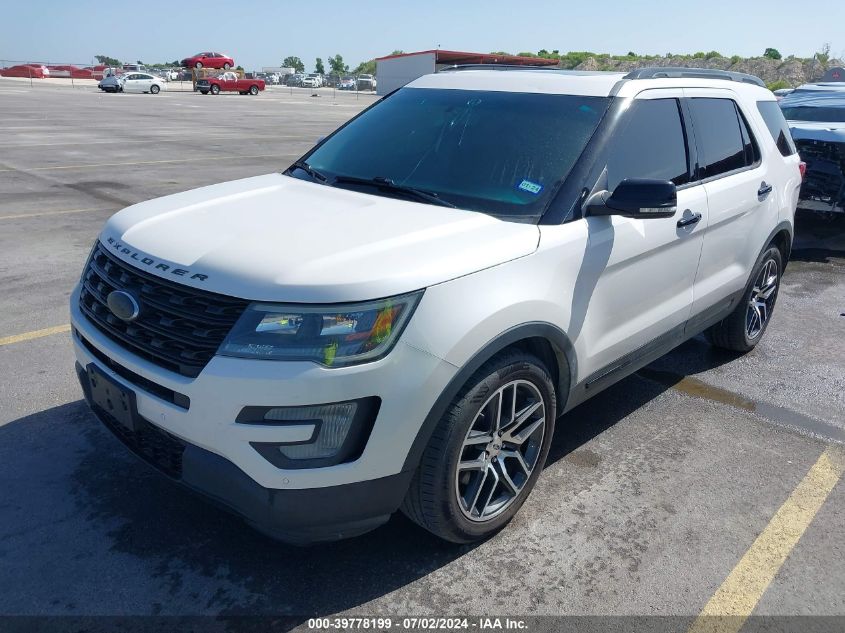 1FM5K8GT0GGB41274 2016 FORD EXPLORER - Image 2