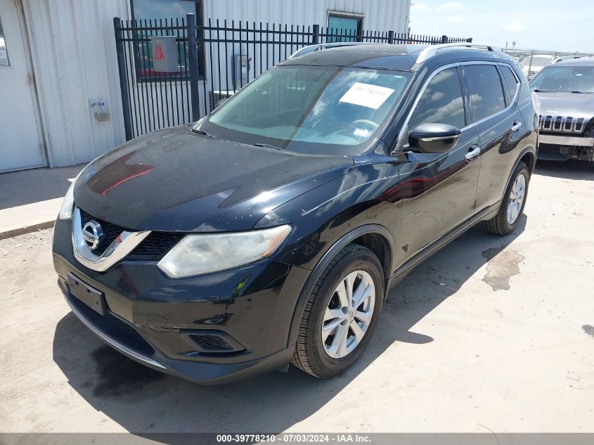 2015 Nissan Rogue Sv VIN: KNMAT2MV6FP539512 Lot: 39778210