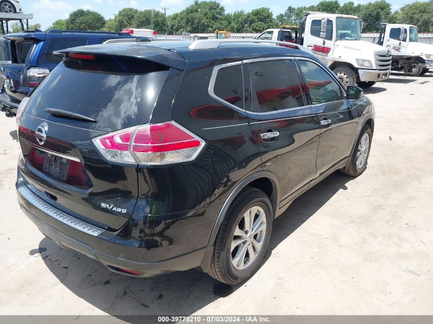 2015 Nissan Rogue Sv VIN: KNMAT2MV6FP539512 Lot: 39778210