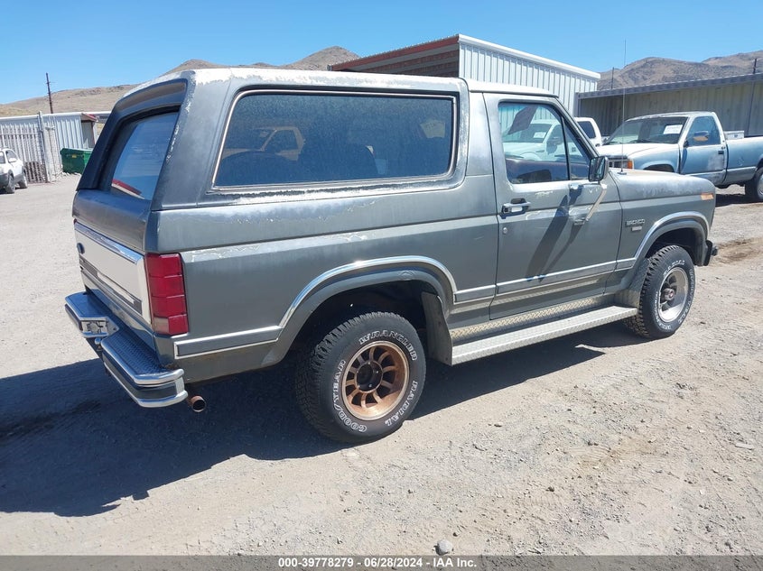 1986 Ford Bronco U100 VIN: 1FMDU15N8GLA33946 Lot: 39778279