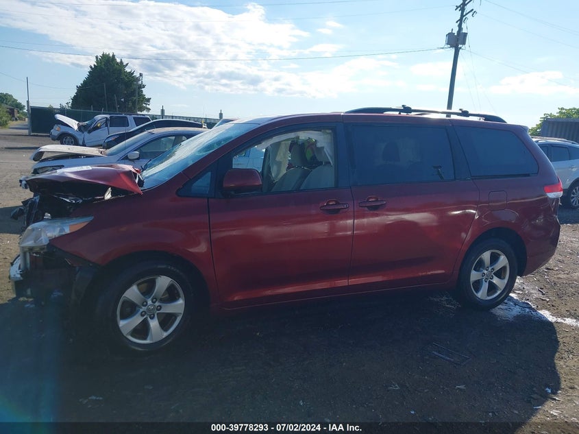 2012 Toyota Sienna Le V6 8 Passenger VIN: 5TDKK3DC3CS241481 Lot: 39778293
