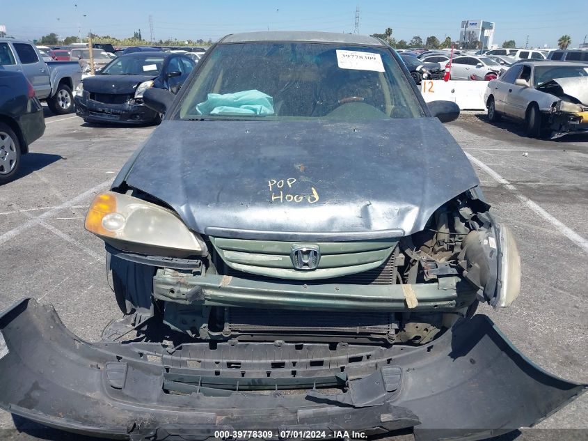 2003 Honda Civic Lx VIN: 2HGES16593H623028 Lot: 39778309