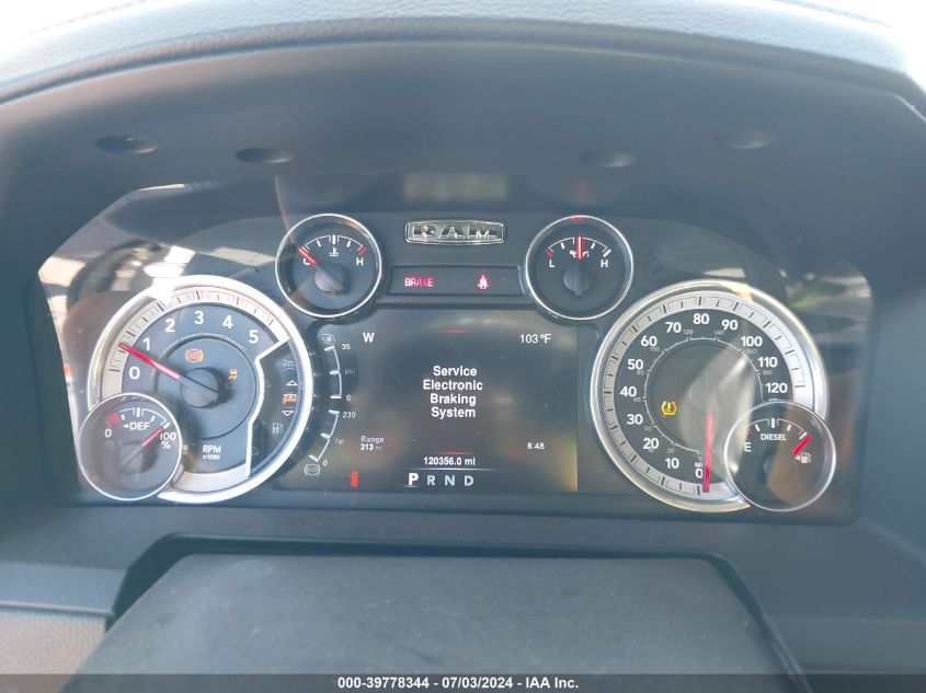 2016 Ram 2500 Laramie VIN: 3C6UR5FL9GG192134 Lot: 39778344