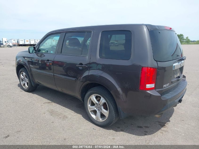 2012 Honda Pilot Ex-L VIN: 5FNYF4H56CB067538 Lot: 39778353