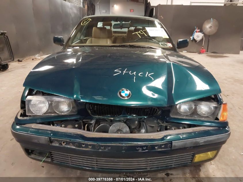 1997 BMW 328Ic VIN: WBABK8329VET97830 Lot: 39778358