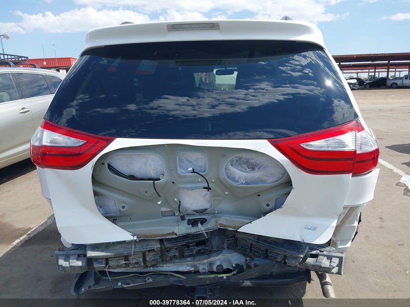 2015 Toyota Sienna Le 8 Passenger VIN: 5TDKK3DC8FS582606 Lot: 39778364