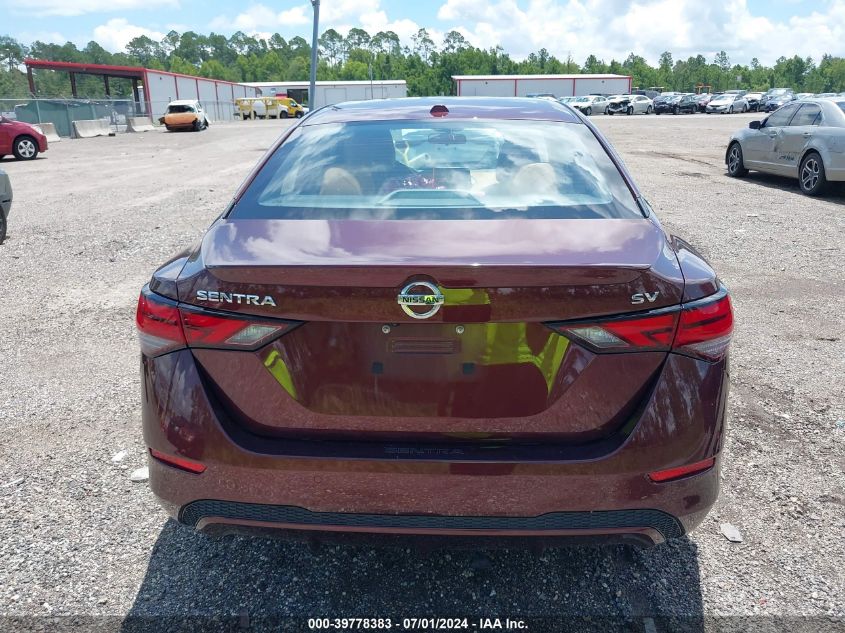 2022 Nissan Sentra Sv Xtronic Cvt VIN: 3N1AB8CV6NY233191 Lot: 39778383