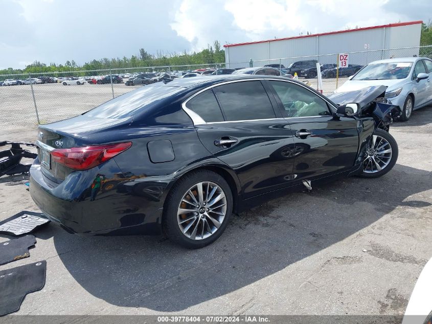 2019 Infiniti Q50 3.0T Luxe VIN: JN1EV7AP8KM541338 Lot: 39778404