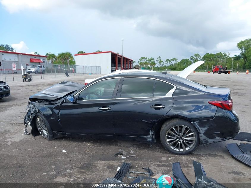 2019 Infiniti Q50 3.0T Luxe VIN: JN1EV7AP8KM541338 Lot: 39778404