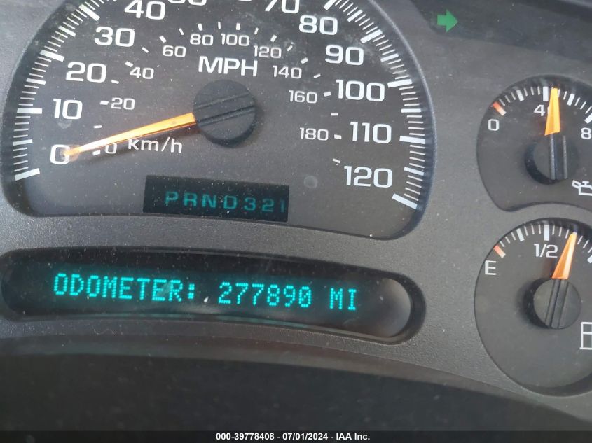 2003 Chevrolet Suburban 1500 Lt VIN: 1GNEC16T23J324433 Lot: 39778408