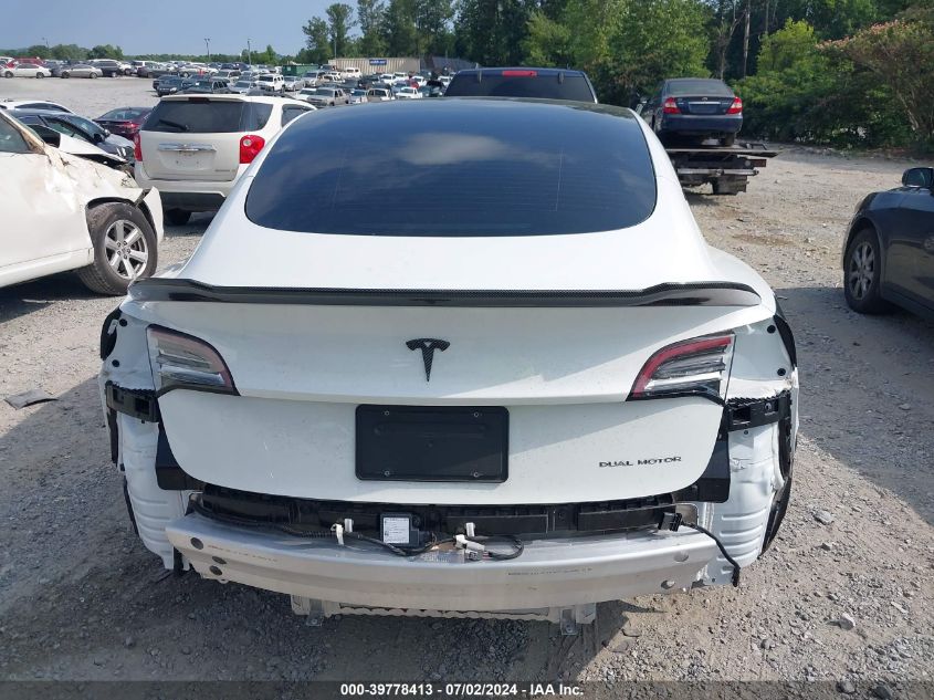 2022 Tesla Model 3 Long Range Dual Motor All-Wheel Drive VIN: 5YJ3E1EB3NF117241 Lot: 39778413