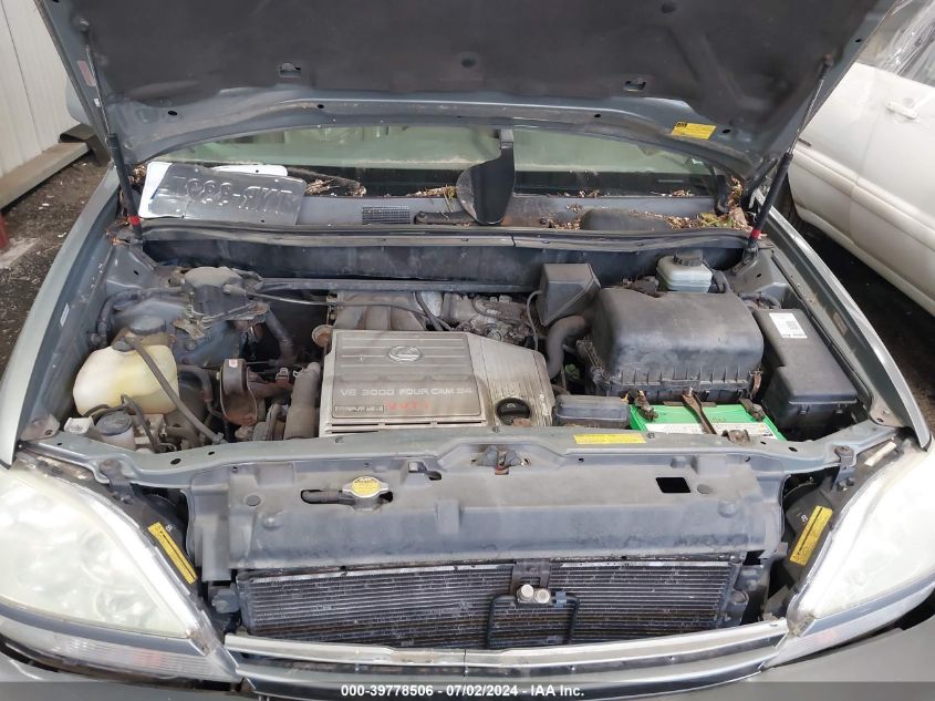 2002 Lexus Rx 300 VIN: JTJHF10U520278600 Lot: 39778506