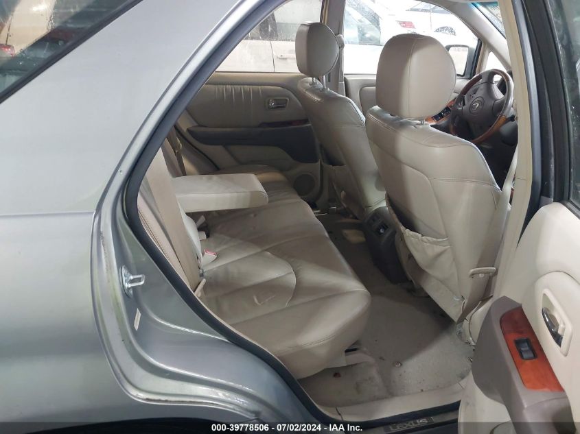 2002 Lexus Rx 300 VIN: JTJHF10U520278600 Lot: 39778506