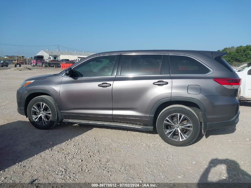 2017 Toyota Highlander Le VIN: 5TDZZRFH2HS227441 Lot: 39778512