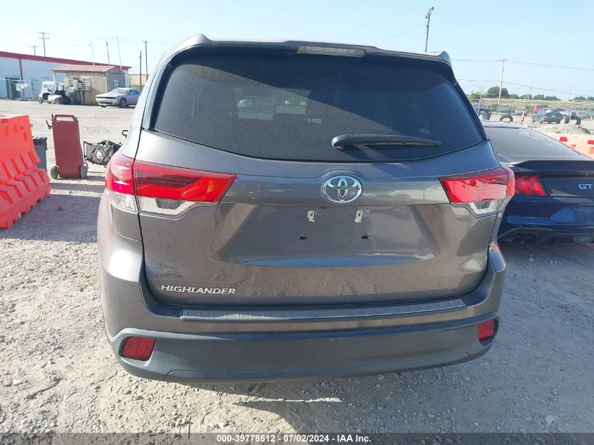 2017 Toyota Highlander Le VIN: 5TDZZRFH2HS227441 Lot: 39778512