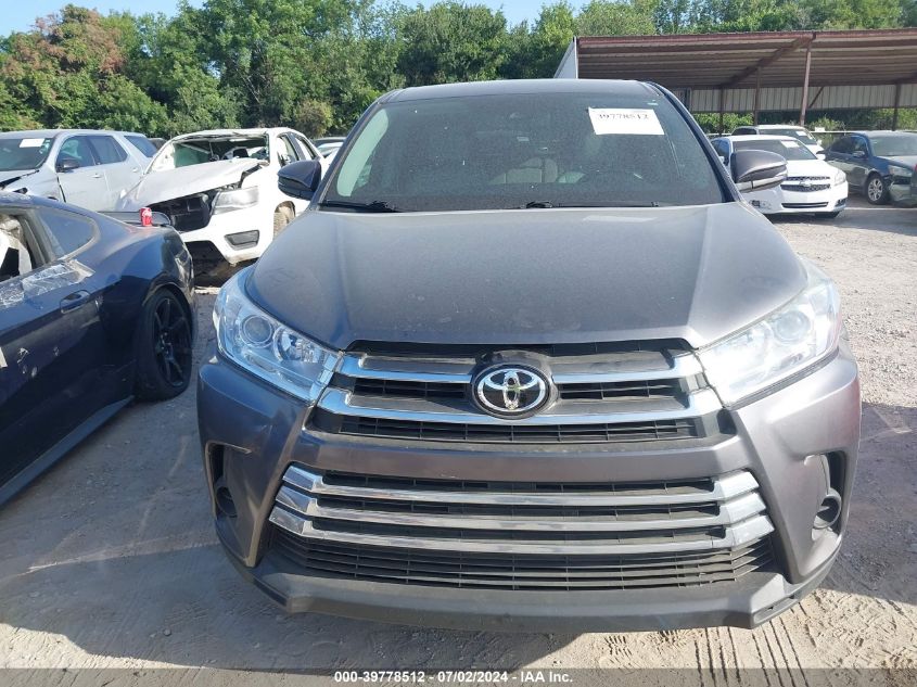 2017 Toyota Highlander Le VIN: 5TDZZRFH2HS227441 Lot: 39778512