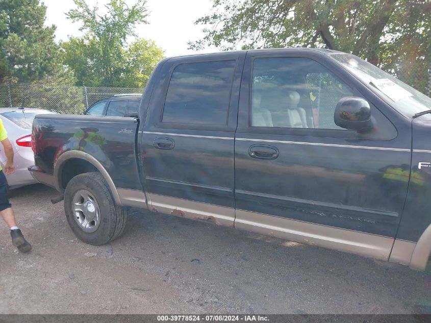 2002 Ford F-150 Lariat/Xlt VIN: 1FTRW08L22KB31006 Lot: 39778524