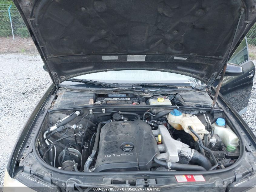 2004 Audi A4 1.8T Quattro VIN: WAULC68E94A120139 Lot: 39778539