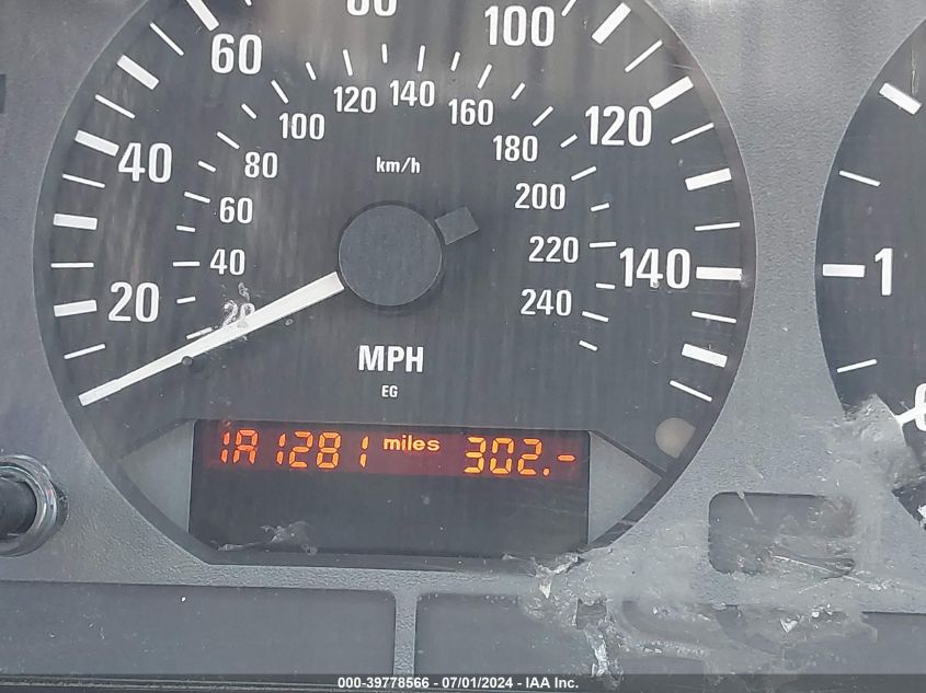 1997 BMW 328Ic VIN: WBABK8328VET97253 Lot: 39778566