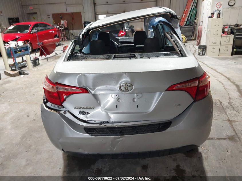 2018 Toyota Corolla Le VIN: 2T1BURHE1JC090333 Lot: 39778622