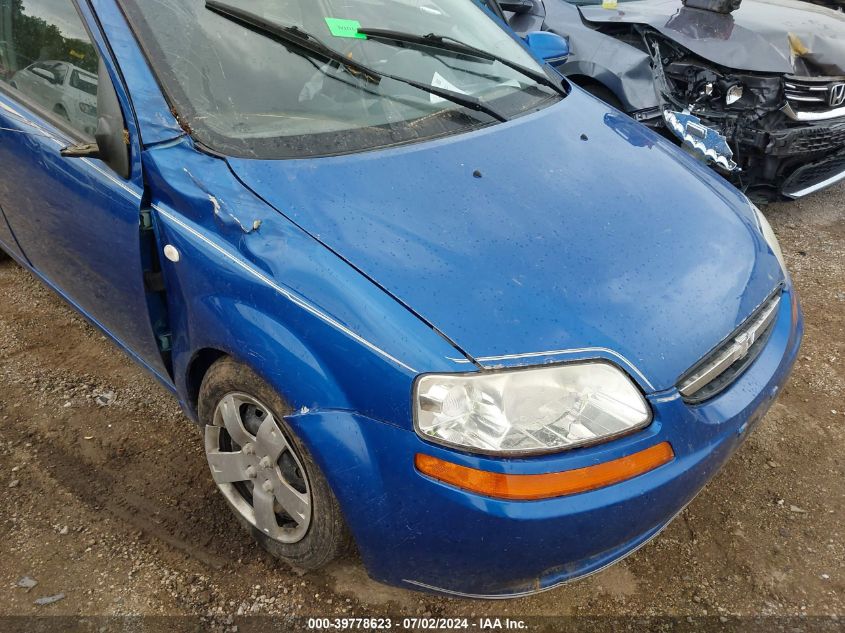 2006 Chevrolet Aveo Ls VIN: KL1TD66676B517123 Lot: 39778623