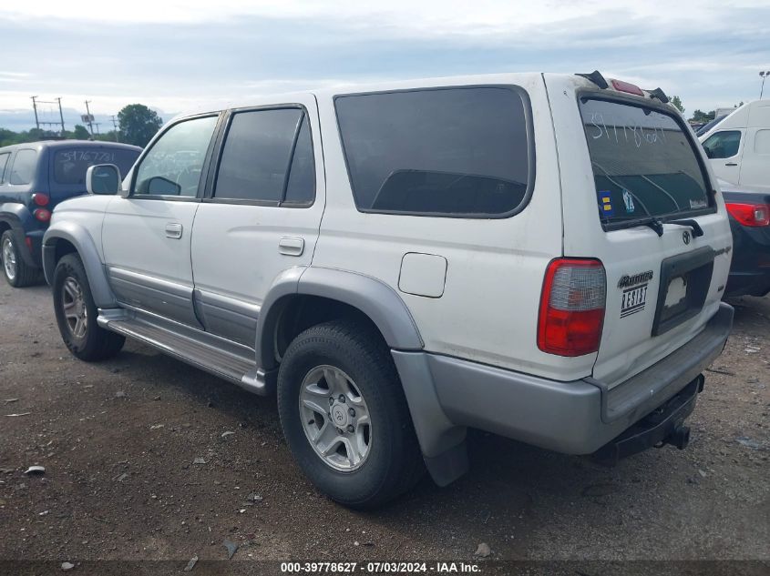 2000 Toyota 4Runner Limited V6 VIN: JT3HN87R5Y0262748 Lot: 39778627