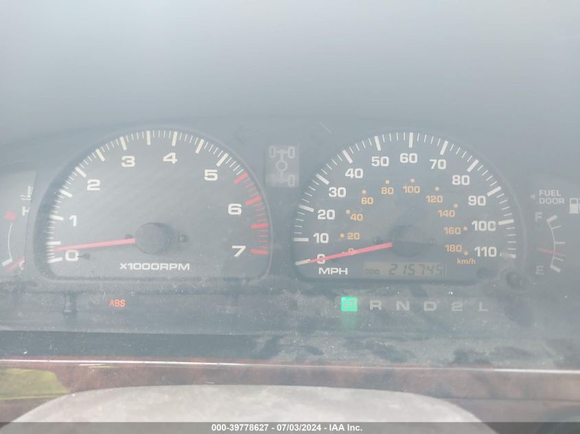 2000 Toyota 4Runner Limited V6 VIN: JT3HN87R5Y0262748 Lot: 39778627