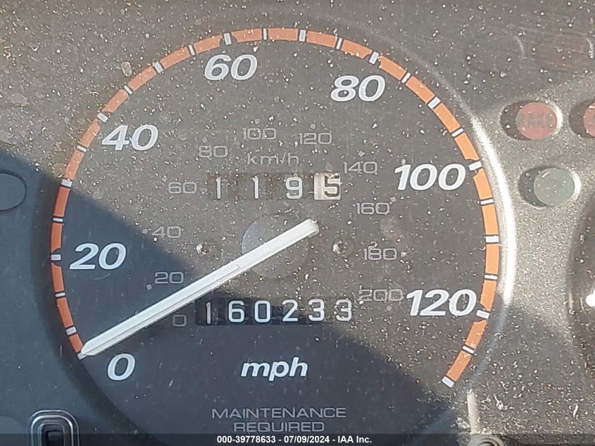 1998 Honda Cr-V Lx VIN: JHLRD1840WC047564 Lot: 39778633