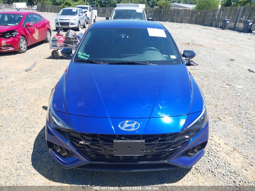 2021 HYUNDAI ELANTRA N LINE - KMHLR4AFXMU173306