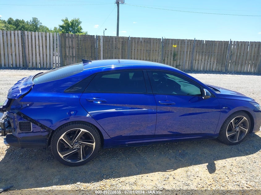 2021 HYUNDAI ELANTRA N LINE - KMHLR4AFXMU173306