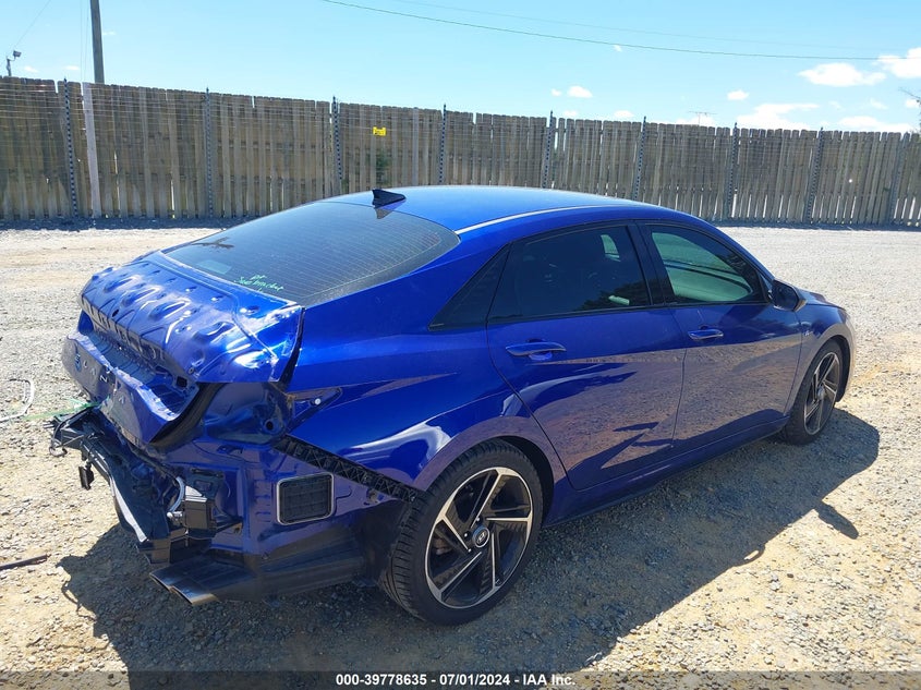 2021 HYUNDAI ELANTRA N LINE - KMHLR4AFXMU173306