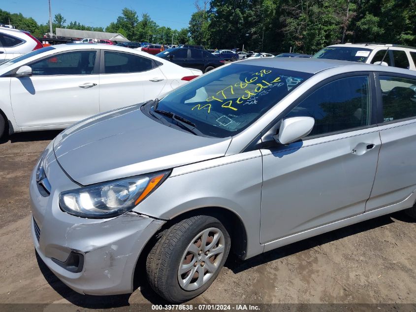 2013 Hyundai Accent Gs VIN: KMHCT5AE5DU060989 Lot: 39778638