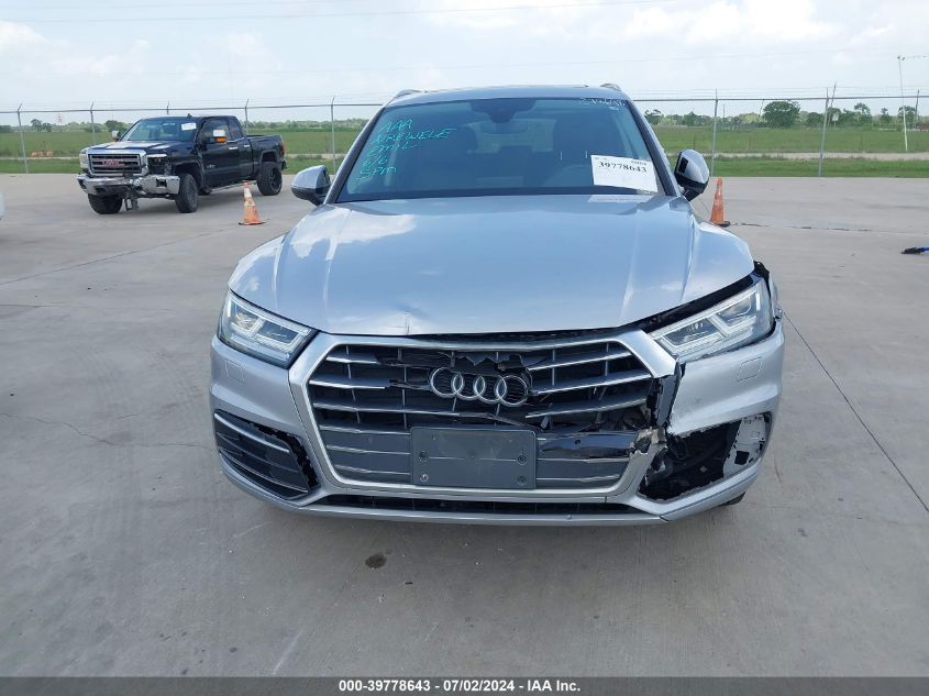 2018 Audi Q5 2.0T Premium/2.0T Tech Premium VIN: WA1BNAFY2J2136711 Lot: 39778643