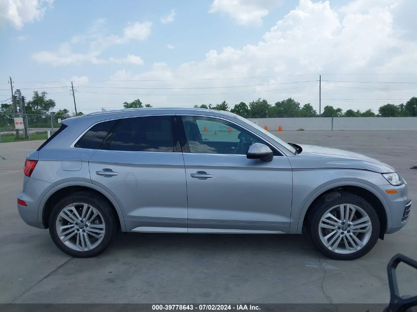 2018 Audi Q5 2.0T Premium/2.0T Tech Premium VIN: WA1BNAFY2J2136711 Lot: 39778643