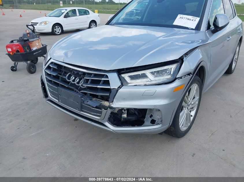 2018 Audi Q5 2.0T Premium/2.0T Tech Premium VIN: WA1BNAFY2J2136711 Lot: 39778643