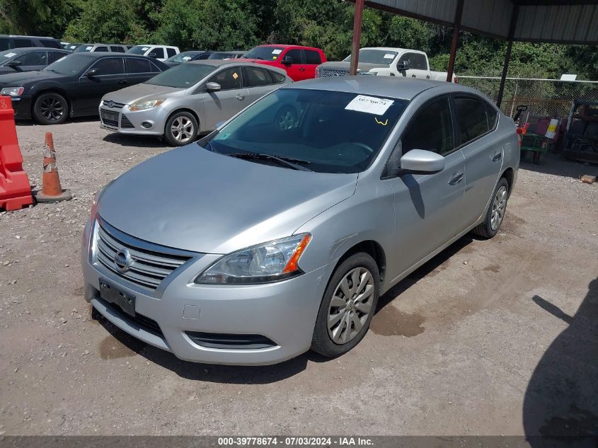 2014 Nissan Sentra S VIN: 3N1AB7AP0EL681633 Lot: 39778674