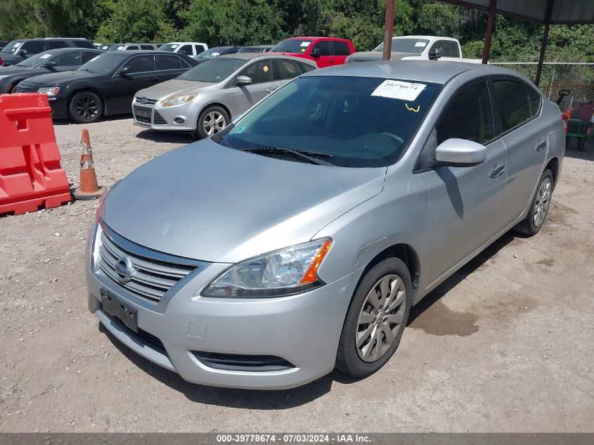 2014 Nissan Sentra S VIN: 3N1AB7AP0EL681633 Lot: 39778674