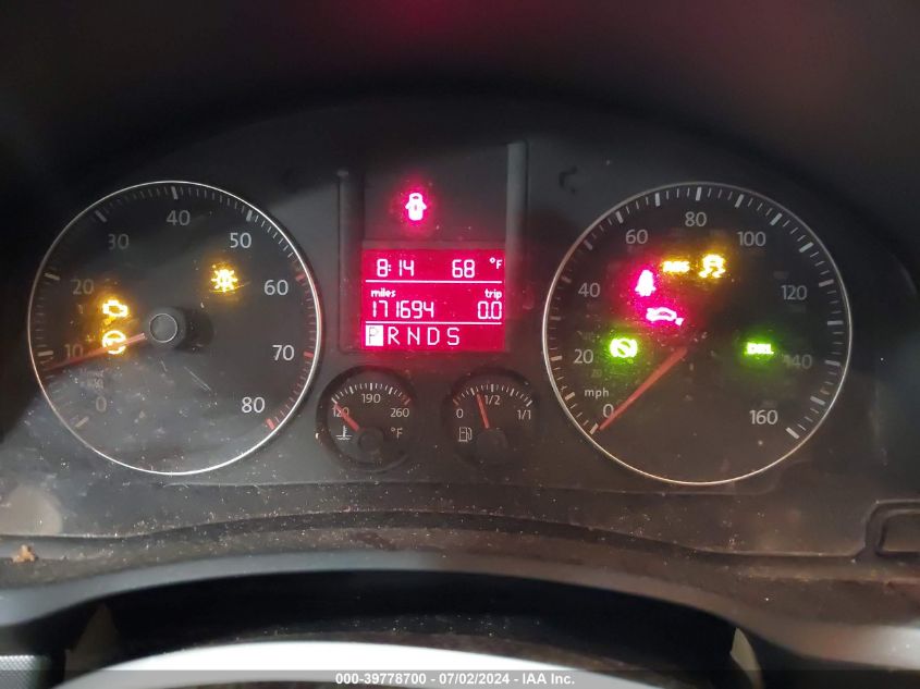 2007 Volkswagen Jetta Wolfsburg VIN: 3VWEF71K17M179568 Lot: 39778700