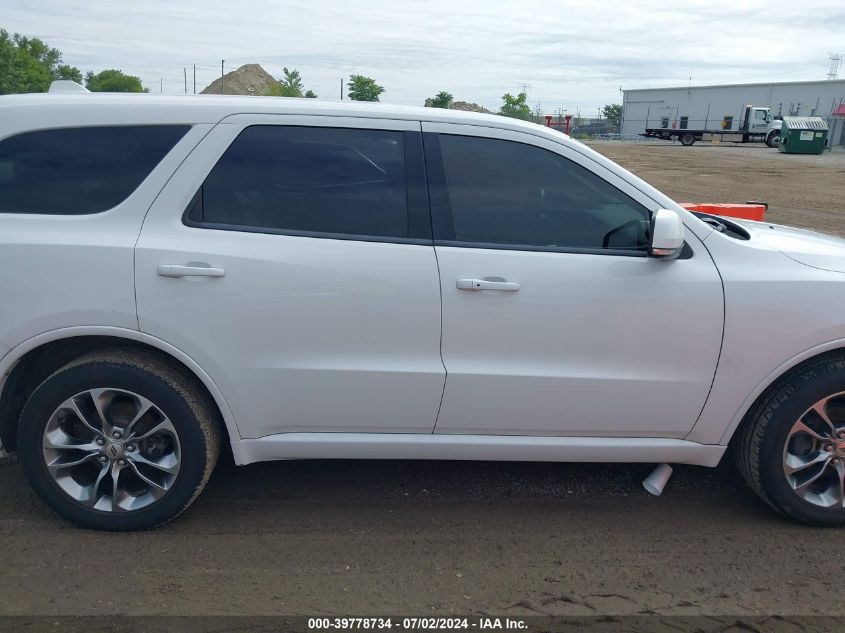 2019 Dodge Durango Gt Plus Awd VIN: 1C4RDJDG5KC722316 Lot: 39778734