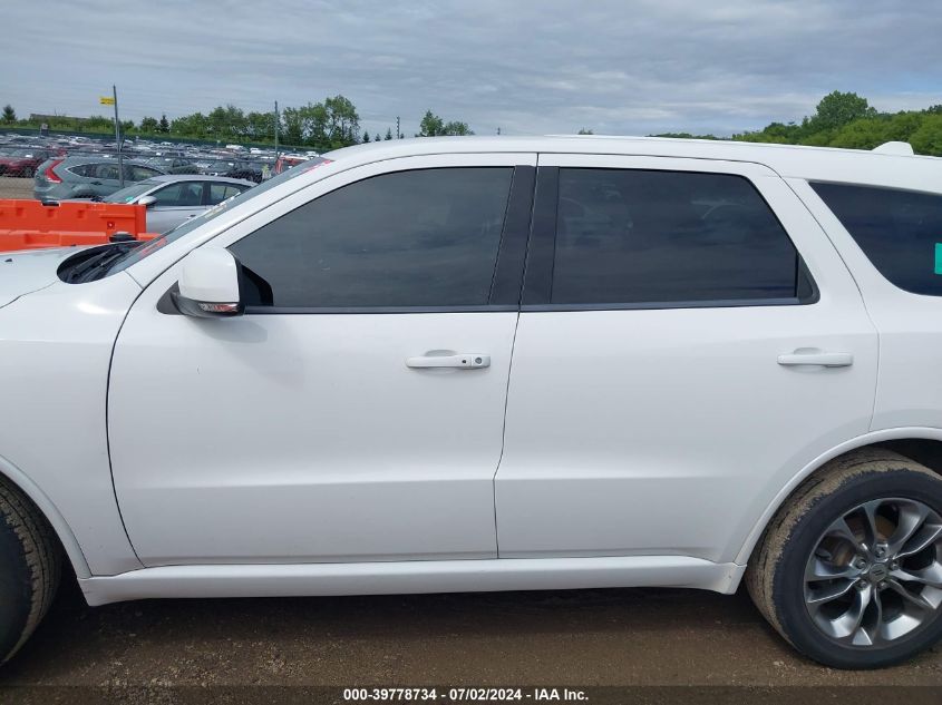 2019 Dodge Durango Gt Plus Awd VIN: 1C4RDJDG5KC722316 Lot: 39778734