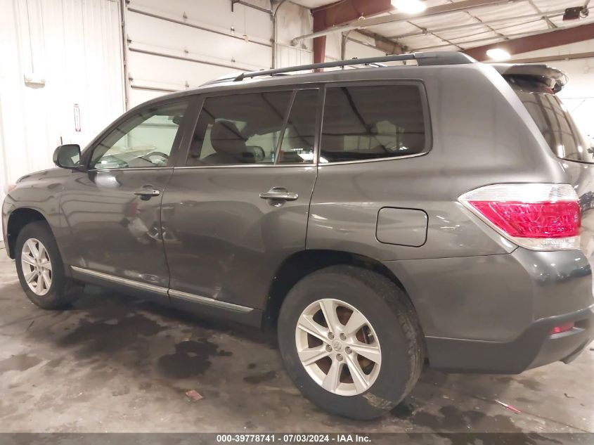 2012 Toyota Highlander Se V6 VIN: 5TDBK3EH4CS128293 Lot: 39778741