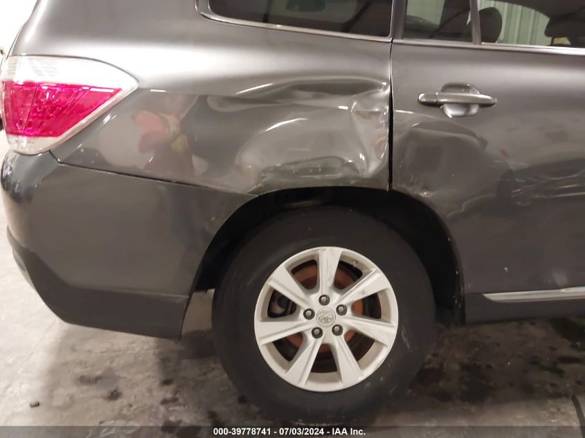 2012 Toyota Highlander Se V6 VIN: 5TDBK3EH4CS128293 Lot: 39778741