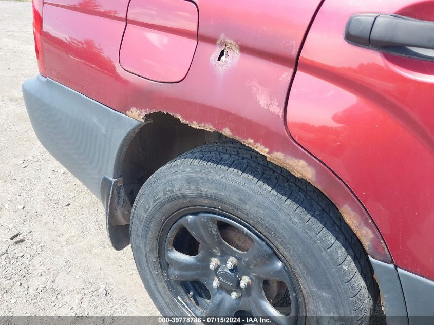 2004 Subaru Forester 2.5X VIN: JF1SG63614H726549 Lot: 39778786