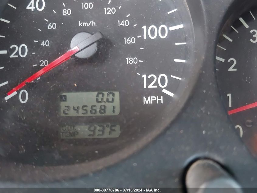 2004 Subaru Forester 2.5X VIN: JF1SG63614H726549 Lot: 39778786