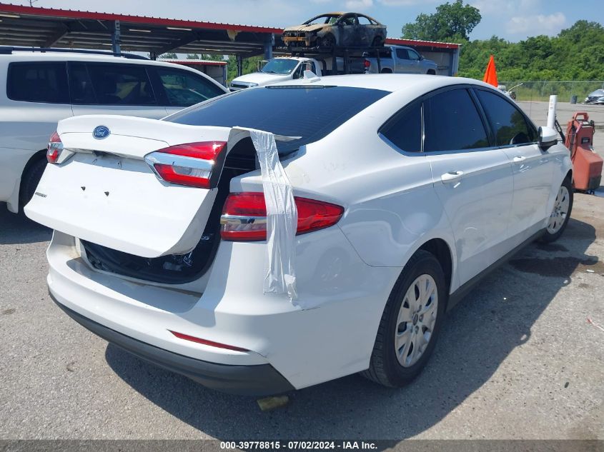 2020 Ford Fusion S VIN: 3FA6P0G79LR153706 Lot: 39778815