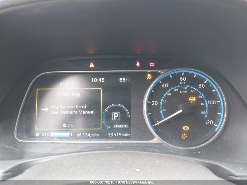 2018 Nissan Leaf Sl VIN: 1N4AZ1CPXJC313555 Lot: 39778818