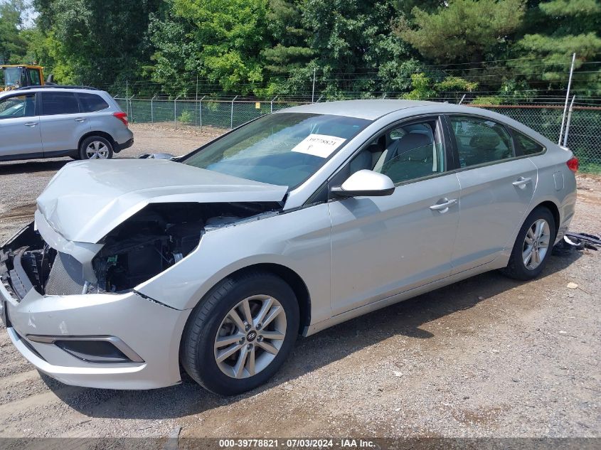 2017 Hyundai Sonata Se VIN: 5NPE24AF7HH596278 Lot: 39778821