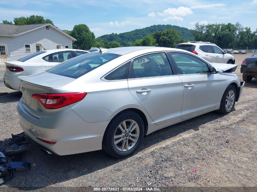 2017 Hyundai Sonata Se VIN: 5NPE24AF7HH596278 Lot: 39778821