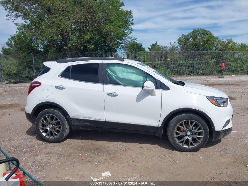 2019 Buick Encore Awd Sport Touring VIN: KL4CJ2SB2KB761781 Lot: 39778873